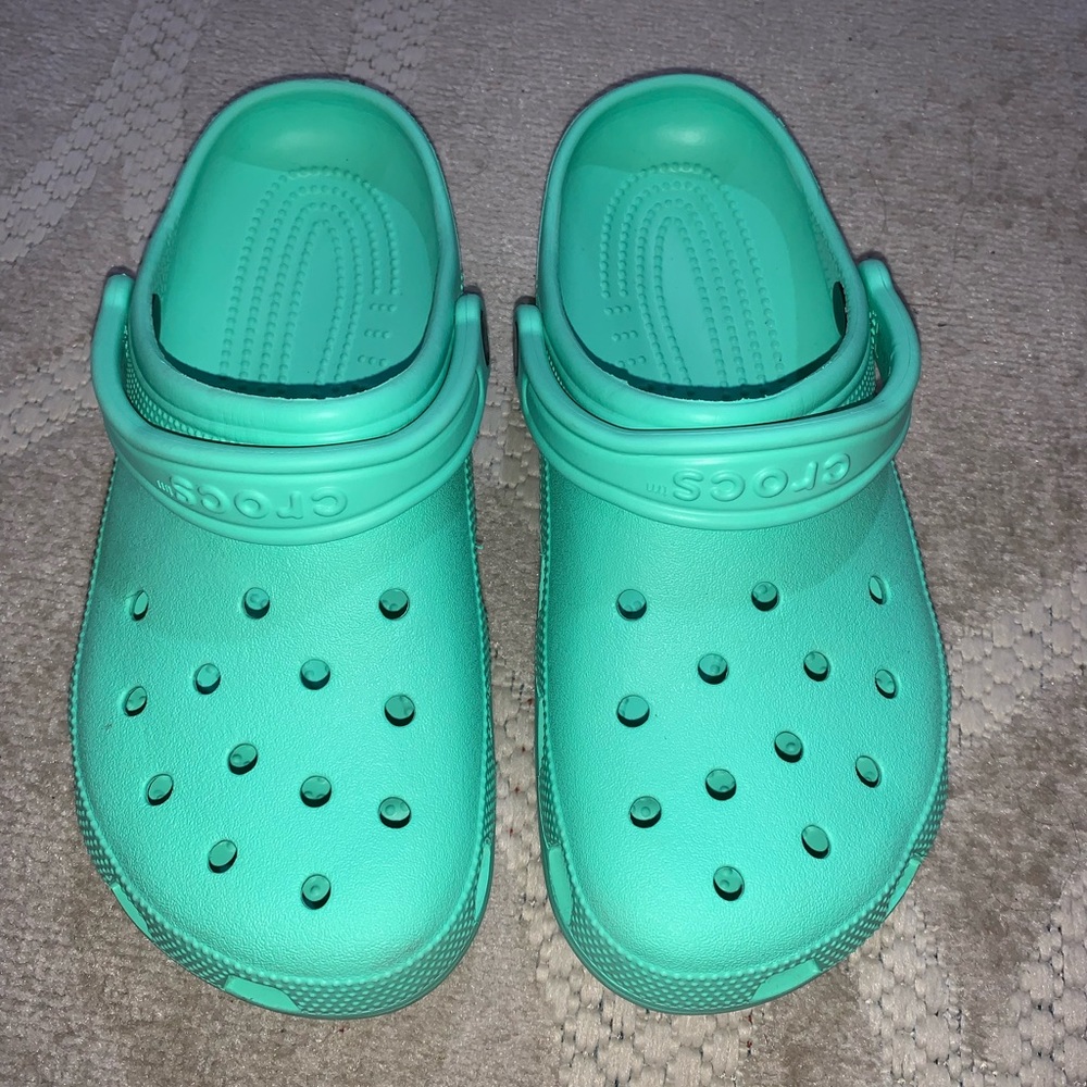 Mint Colored Crocs - image 1